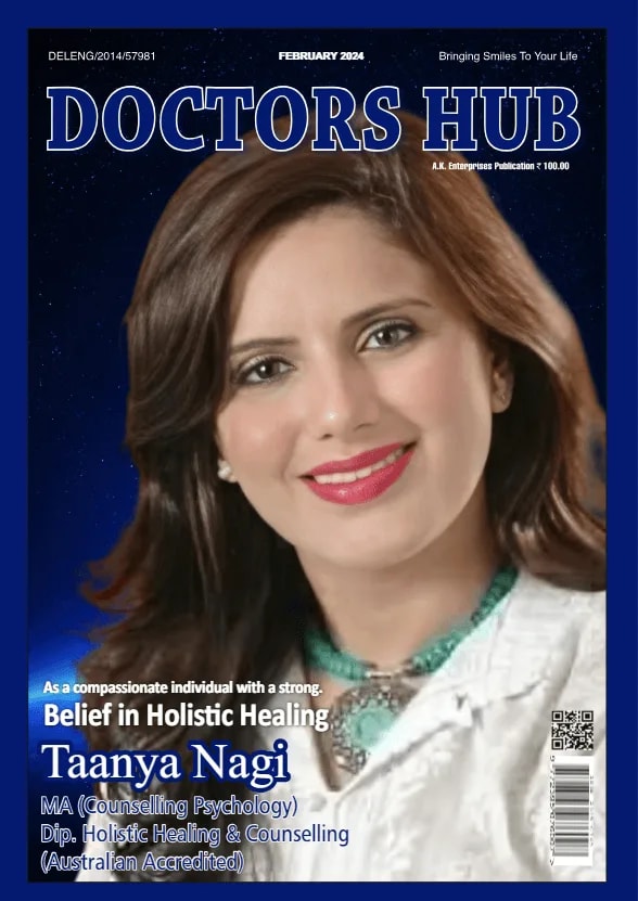 Taanya Nagi on the original Doctors Hub magazine cover
