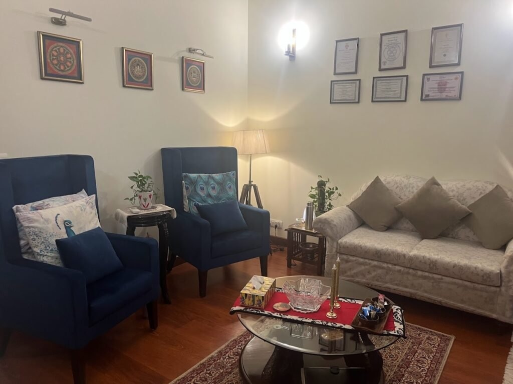 The waiting area at Holistic Healing Centre