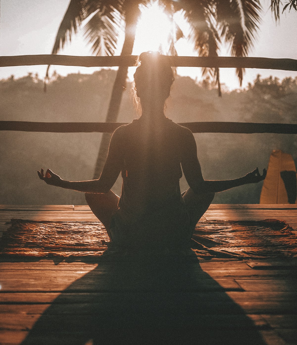 Mindfulness meditation therapy in a peaceful outdoor setting